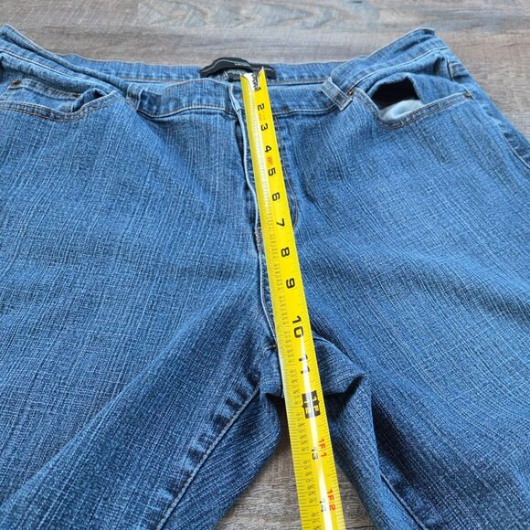 Venezia Women's 20 Petite Plus Size Denim Jeans Flare bottom - Picture 4 of 7